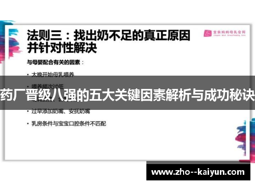 药厂晋级八强的五大关键因素解析与成功秘诀